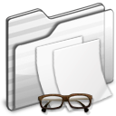 Documents Folder white icon